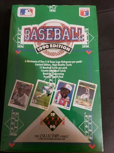 1990年 アッパーデッキ ベースボール ハイシリーズ ファクトリーシールワックスボックス - 36個入りパック｜トレーディングカード　ラフテル