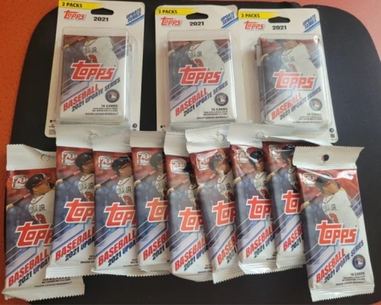 Topps 2021 アップデートシリーズ パックロット - 合計15パック｜トレーディングカード　ラフテル