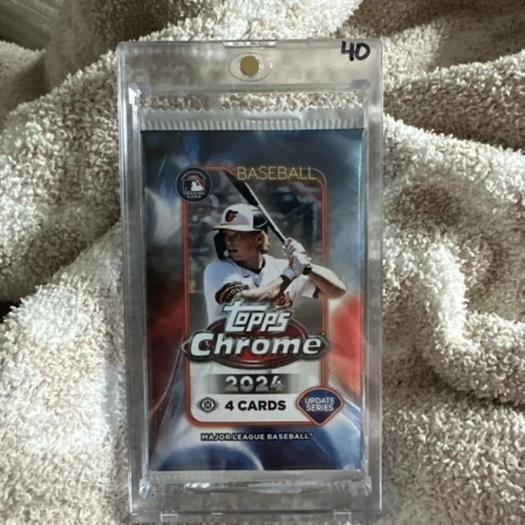 2024 Topps Chrome Update Series Baseball Hobby Pack (4枚) 新品未開封｜トレーディングカード　ラフテル