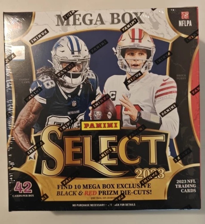 2023 パニーニセレクト NFL フットボール メガボックス ブラック＆レッド（ウォルマート）工場未開封｜トレーディングカード　ラフテル