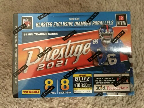2021 パニーニ プレステージ フットボール ブラスターボックス 新品 工場未開封 NFL 8パック｜トレーディングカード　ラフテル
