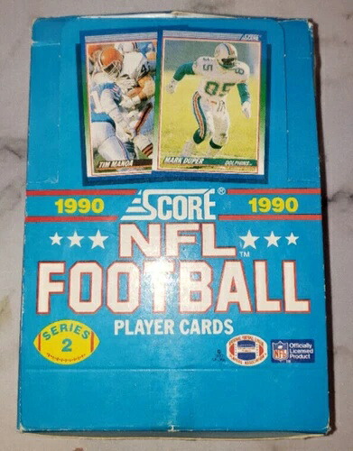 1990 SCORE NFL フットボール シリーズ 2 未開封 ワックスボックス 36パック ケース新品|トレーディングカード ラフテル
