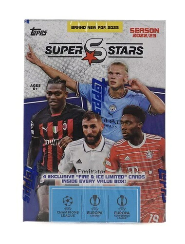 2022/23 Topps UEFA スーパースターズ サッカー 9パック ブラスターボックス 工場未開封｜トレーディングカード　ラフテル