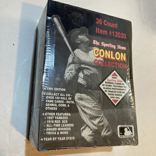 1991年 スポーティングニュース コンロンコレクション ベースボール ファクトリーシールボックス - 36パック｜トレーディングカード　ラフテル