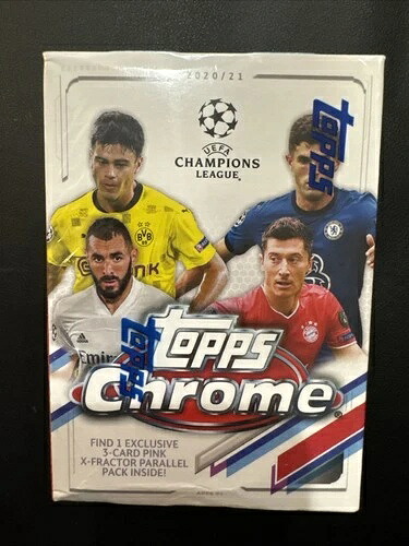 2020-21 Topps Chrome Soccer UEFA Champions League 工場未開封 ブラスターボックス|トレーディングカード ラフテル