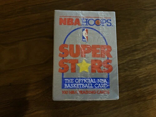 1990 フープス スーパースターズ シールド NBA ボックス (カード100枚セット) マイケル・ジョーダン、ロビンソン｜トレーディングカード　ラフテル
