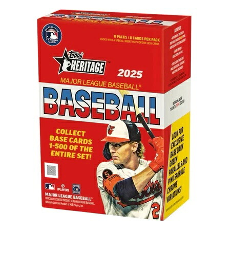 2025 Topps Heritage Blaster Box 工場未開封 (64枚) MLB ベースボール 即発送｜トレーディングカード　ラフテル