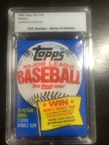 1983 Topps ベースボールワックスパック 認定正規品 未開封・カプセル入り｜トレーディングカード　ラフテル