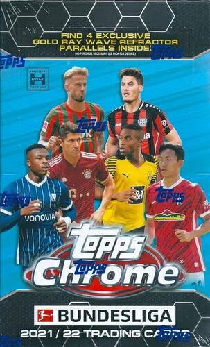 2021-22 Topps Chrome ブンデスリーガ サッカーボックス トレーディングカード 工場未開封 新品|トレーディングカード ラフテル