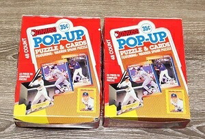 1989 Donruss MLB オールスター & ポップアップ ボックス 2 個 - 未開封ワックス パック 96 個!!｜トレーディングカード　ラフテル