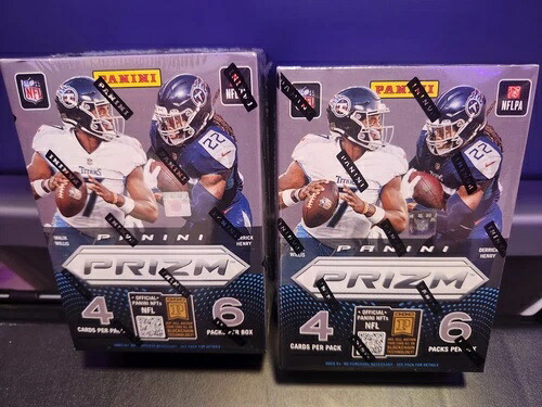 2022 Panini Prizm Football ブラスター ボックス x 1。工場未開封。在庫 5 個。|トレーディングカード ラフテル