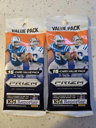 2023年 パニーニ プリズム フットボール NFL バリューパック チェロシール付き 新品 2個セット｜トレーディングカード　ラフテル