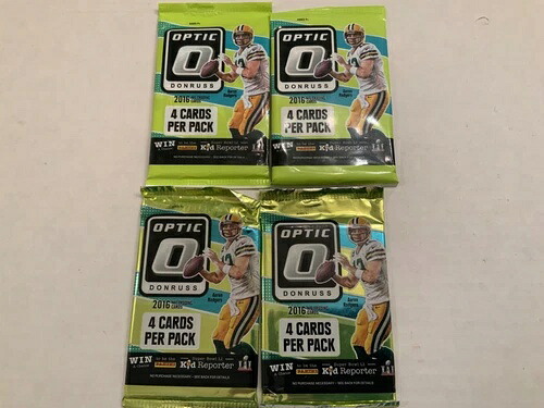 4 パック ロット - 2016 DONRUSS OPTIC FOOTBALL 未開封の密封パック プレスコット｜トレーディングカード　ラフテル