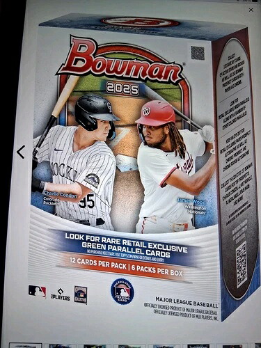 2025 Bowman Baseball - Value Box Blaster 工場で密封され、すぐに発送可能｜トレーディングカード　ラフテル