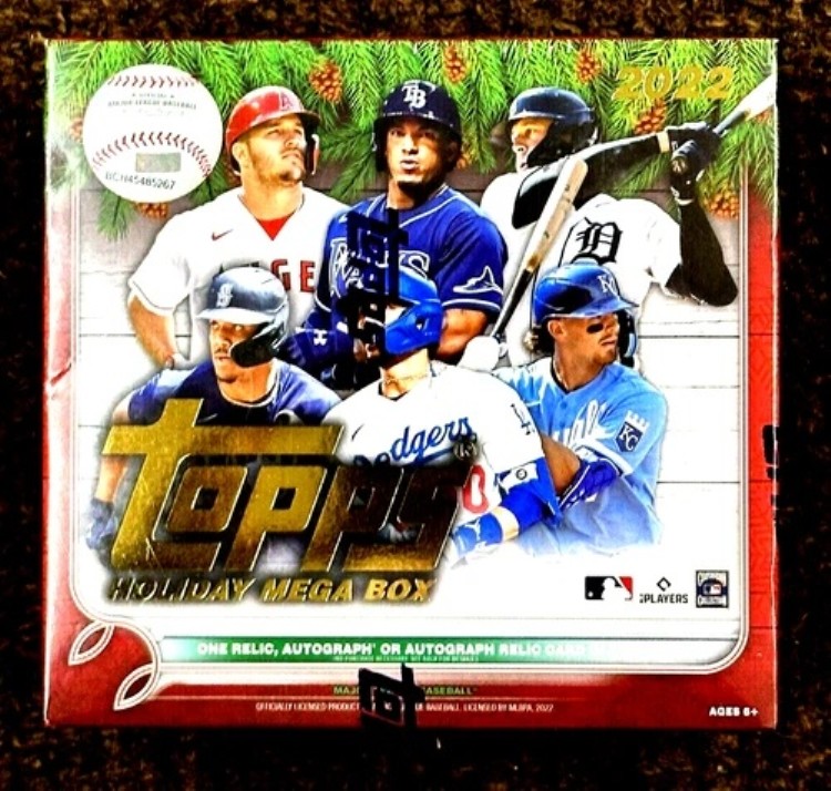 2022 Topps ホリデーベースボールメガボックス 工場未開封 新品100枚入り INVEST｜トレーディングカード　ラフテル
