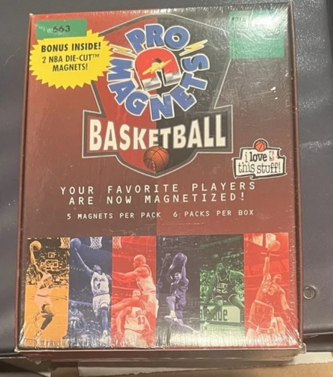 1995 NBA プロ マグネット シールドボックス バスケットボールカード - 6パック|トレーディングカード ラフテル