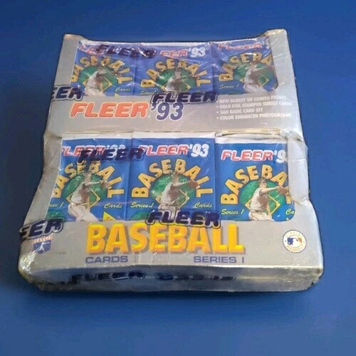 1993 Fleer 野球シリーズ 1 ジャンボ チェロボックス 未開封 (24 パック) 1 パックあたり 29 枚のカード|トレーディングカード ラフテル