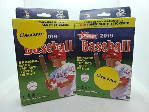 2019 Topps HERITAGE ベースボール ハンガーボックス 2個セット - 70枚入り オート/メモリアル｜トレーディングカード　ラフテル 43,560円