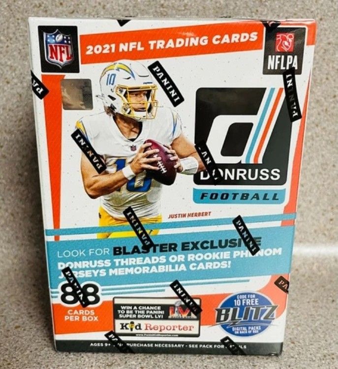 新品/未開封 2021 Panini Donruss NFL フットボール ブラスターボックス！カード88枚！ルーキーレーティング付き｜トレーディングカード　ラフテル 43,560円