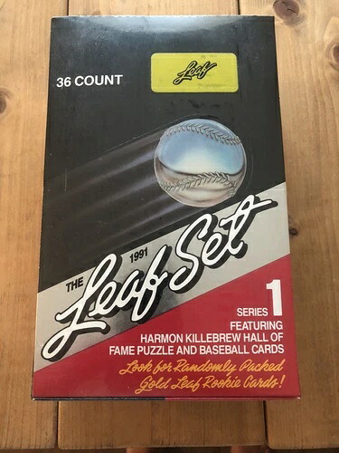 1991 リーフ シリーズ 1 ベースボールカード ワックスボックス 36パック 工場未開封 - ゴールドリーフ RC｜トレーディングカード　ラフテル 43,560円