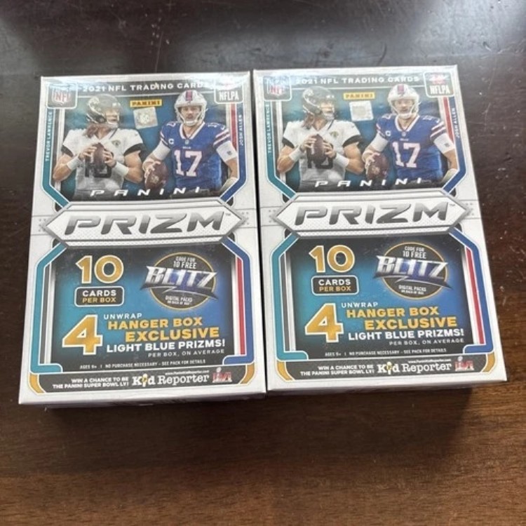 2021年 パニーニ プリズム フットボール NFL 工場未開封 ハンガーボックス ライトブルー ターゲット|トレーディングカード ラフテル