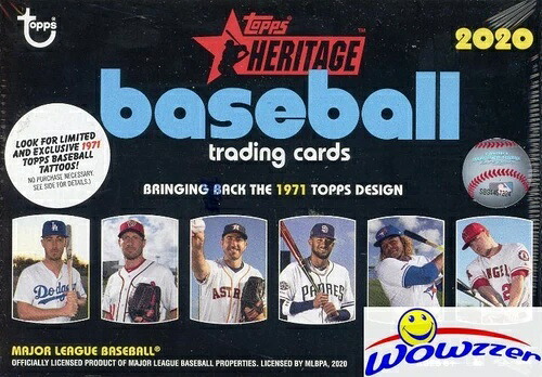 2020 Topps Heritage Baseball 限定、巨大な工場未開封ブラスターボックス入り!｜トレーディングカード　ラフテル