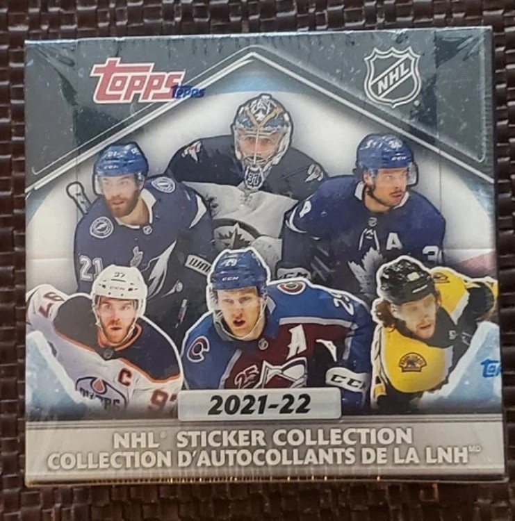 2021-22 Topps NHL ホッケー ステッカーコレクション 新品未開封 50枚パックボックス 250枚入り｜トレーディングカード　ラフテル