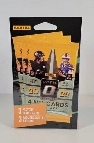 2022年 Panini Donruss Optic NFL フットボール 3パック 小売用ハンガーボックス 工場未開封｜トレーディングカード　ラフテル