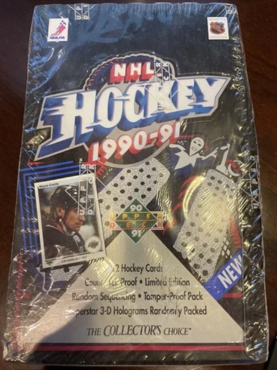 1990-91 アッパーデッキ NHL ホッケー ローシリーズ ワックスボックス ウェイン・グレツキー ヤガー ルーキー RC｜トレーディングカード　ラフテル 43,560円