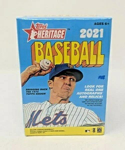 2021 Topps Heritage Baseball Blaster Box 72枚入り 工場未開封|トレーディングカード ラフテル
