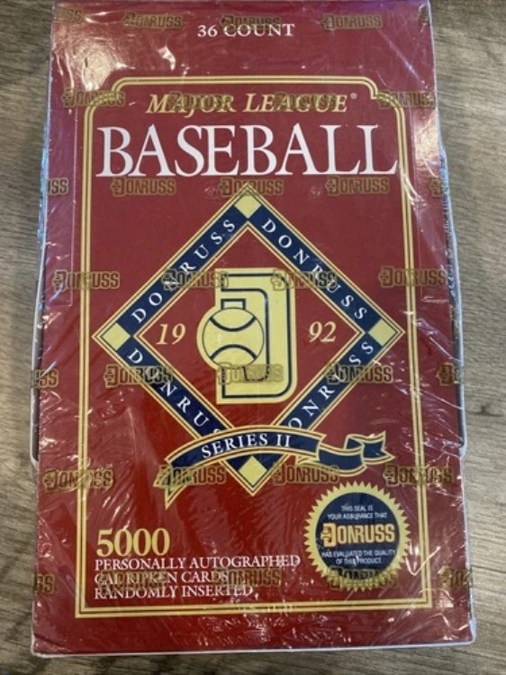 1992 ドンラス MLB ベースボール シリーズ 2 ホビーワックスボックス 工場未開封 36パック|トレーディングカード ラフテル