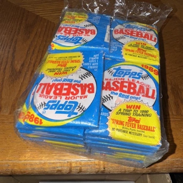 (1) 1989 Topps MLB ベースボール ワックス パック (カード 15 枚) 工場未開封!｜トレーディングカード　ラフテル
