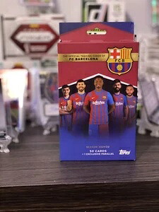 2021-22 TOPPS FCバルセロナ チームセット ボックス（カード50枚）工場未開封｜トレーディングカード　ラフテル