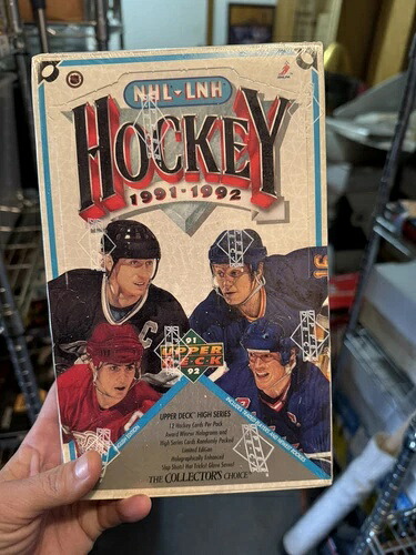 1991-92年製 Upper Deck NHL ホッケーカード ワックスボックス ハイシリーズ 工場シール付き NOS|トレーディングカード ラフテル