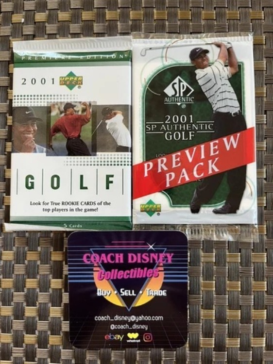 2001年 Upper Deck SP 正規ゴルフ ファクトリーシール プレミアエディション & プレビューパック｜トレーディングカード　ラフテル