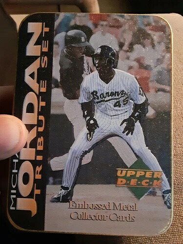 1995年 Upper Deck マイケル・ジョーダン メタルベースボールカードセット 工場未開封|トレーディングカード ラフテル