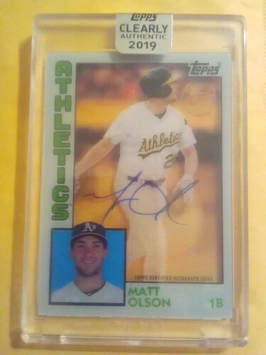 2019 Topps クリアリーオーセンティック マット・オルソン 1984 スタイル ファクトリーシール カードオート|トレーディングカード ラフテル