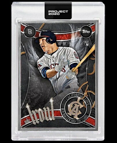 Topps Project 2020 マイク・トラウト #51 野球カード (ベン・ボーラー作) 入手済み!｜トレーディングカード　ラフテル