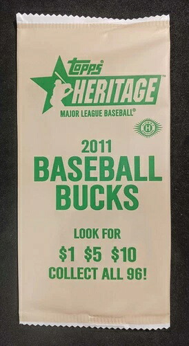 2011 Topps Heritage Baseball Bucks 未開封パック レア|トレーディングカード ラフテル