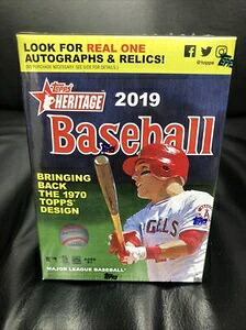 2019 Topps Heritage MLB ベースボール ブラスター ボックス 72 枚のカード 工場未開封ボックス&hellip;｜トレーディングカード　ラフテル