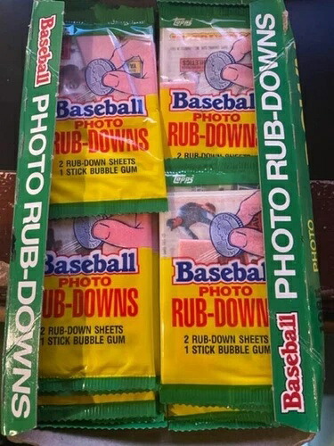 レア 未開封 1985年 TOPPS フォト ラブダウン ベースボール 36パック、ラブダウン72枚入り ガム付き｜トレーディングカード　ラフテル