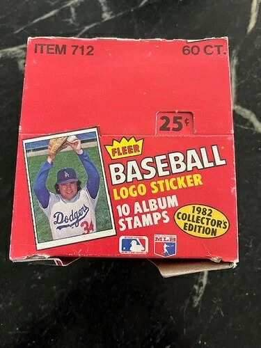 1982年 Fleer 野球ステッカー＆アルバムスタンプ&hellip;工場未開封 60枚パックボックス｜トレーディングカード　ラフテル