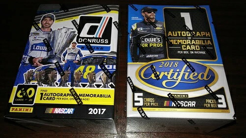 2017 Panini Donruss & 2018 Certified Racing NASCAR Blaster Box ロット 1 ヒット/Av｜トレーディングカード　ラフテル