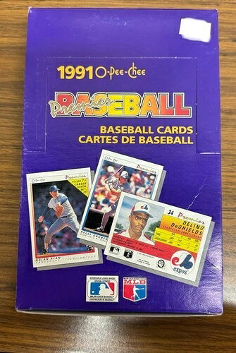 1991 O-Pee-Chee プレミア ベースボールボックス 36 工場未開封パック｜トレーディングカード　ラフテル