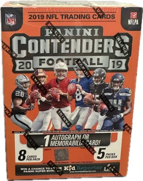 2019 Panini Contenders NFL Football ファクトリーシール付きブラスターボックス - 1箱あたりオート1個｜トレーディングカード　ラフテル