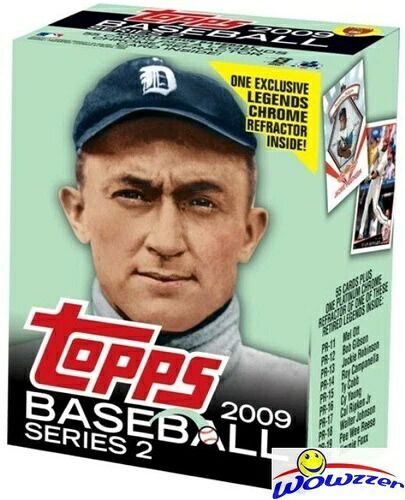 2009 Topps シリーズ 2 ベースボール TY COBB シリアル 工場未開封ボックス + クローム リフレクター!｜トレーディングカード　ラフテル