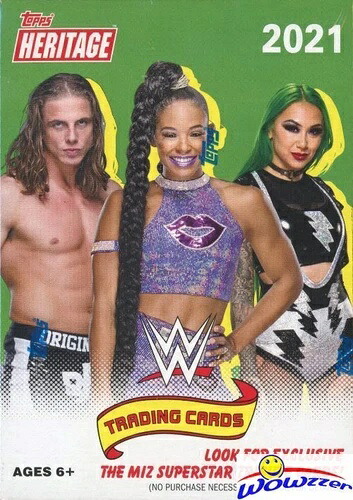 2021 Topps WWE Heritage Wrestling 巨大な工場未開封 11 パック ブラスター ボックス!｜トレーディングカード　ラフテル