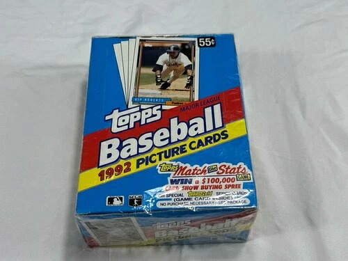 1992年製 Topps ベースボールトレーディングカード 工場未開封ボックス 36ワックスパック 迅速発送|トレーディングカード ラフテル