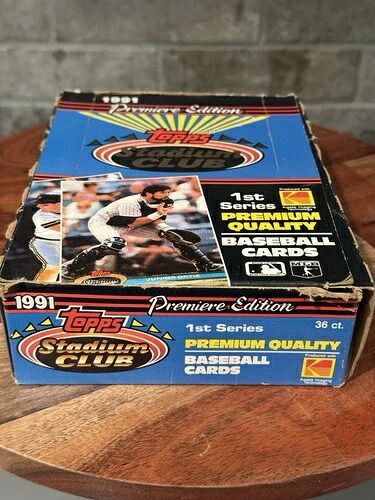 1991 Topps スタジアムクラブ シリーズ1 ベースボールボックス 36個入り 未開封 未開封パック M45｜トレーディングカード　ラフテル