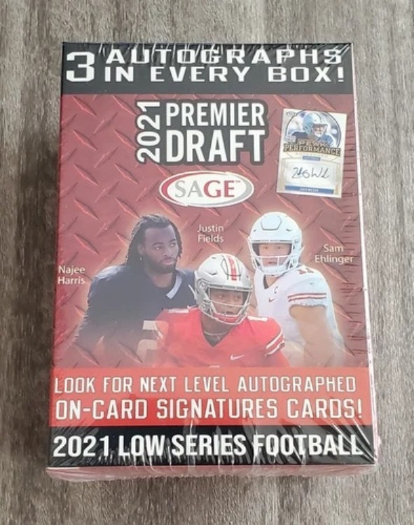 2021 Sage Premier Draft トレーディングカードボックス フットボール 工場未開封 3台入り!NFL|トレーディングカード ラフテル